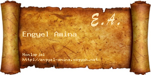 Engyel Amina névjegykártya